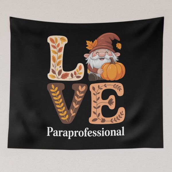 Item preview, Paraprofessional Autumn Fall Gnomes  Teachers designed and sold by tearbytea.