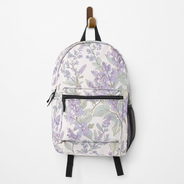 Item preview, Elegant Pastel Floral Pattern With Purple and Green Botanical Elements designed and sold by CoolPixels.