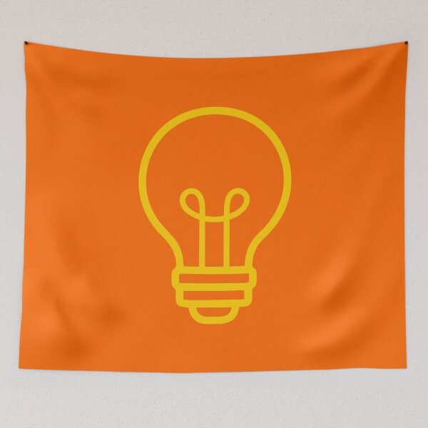Item preview, LIGHTBULB (#FF6600) designed and sold by Marlon Oseguera.