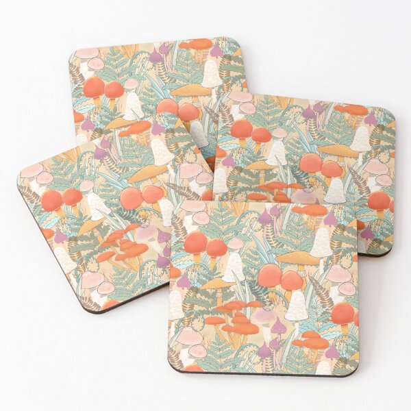 Item preview, Rich autumn fall mushrooms pattern  designed and sold by Ilikeiwantilove.