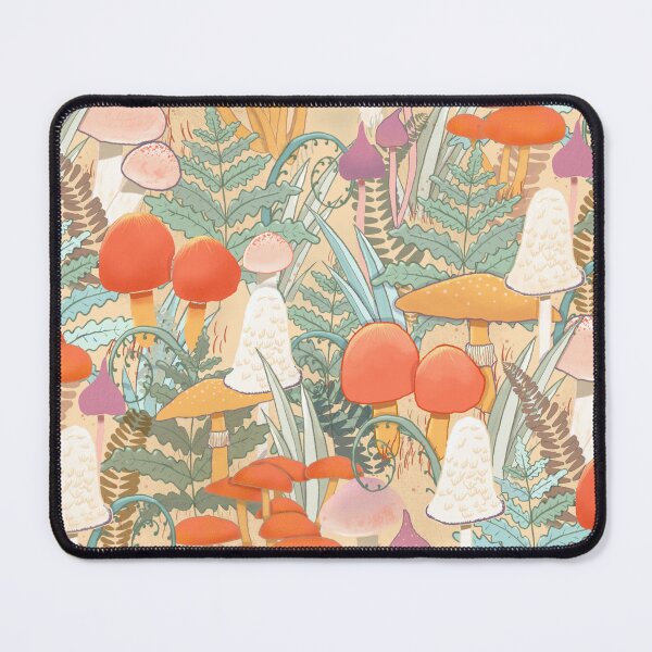 Item preview, Rich autumn fall mushrooms pattern  designed and sold by Ilikeiwantilove.