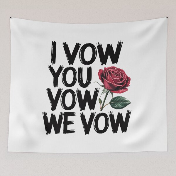 Item preview, I Vow You Vow We Vow – Dark Romance Aesthetic designed and sold by Love Between Pages.