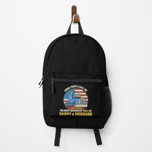 Item preview, Some people call me a trucker the most important call me daddy and husband American Flag Design designed and sold by flagylART.