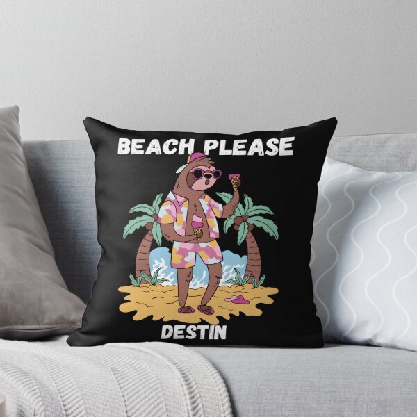 Item preview, Beach Please Destin Florida Sloth Vacation designed and sold by aqnkkalw83.