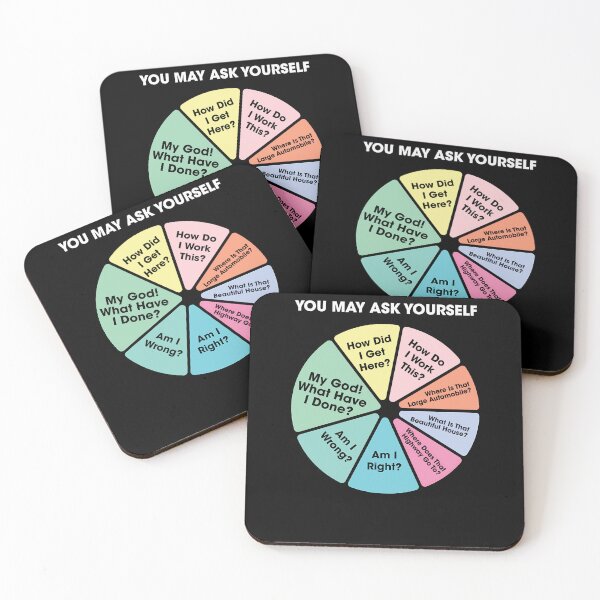 Item preview, 80'S Music Retro Lyrics   You May Ask Yourself Pie Chart designed and sold by ValeriaFuentess.