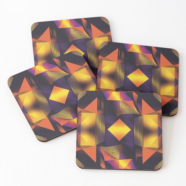 Item preview, Golden Mirage Geometric Illusion Pattern designed and sold by weirdfishes123.