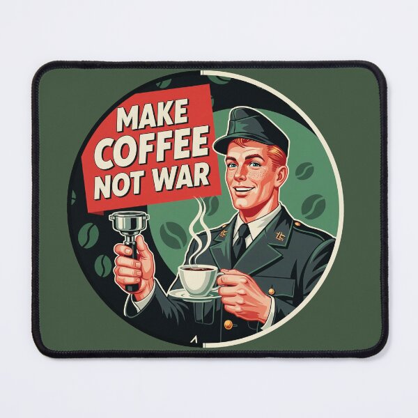 Item preview, Make Coffee Not War – Funny Coffee Lover designed and sold by Spaceball85.