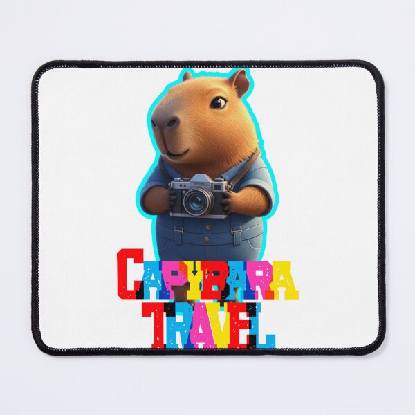 Item preview, Capybara Travel – The World’s Most Chill Explorer designed and sold by GEEKsCollection.