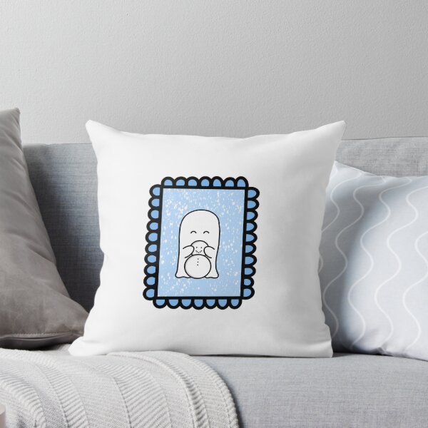 Item preview, Ghost postage stamp! - Snowy Snowman Ghost! designed and sold by maymakes_.