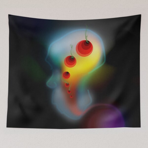 Item preview, Psychedelic Abstract Introvert with Smoking Holes designed and sold by TheDezignKitchen.