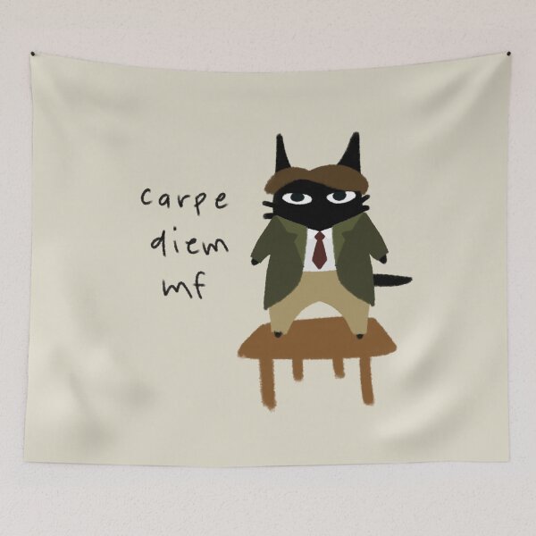 Item preview, furtoon series: dead poets society mr. keating carpe diem mf oh captain my captain dps neil and todd robert williams designed and sold by Kyna Arts.
