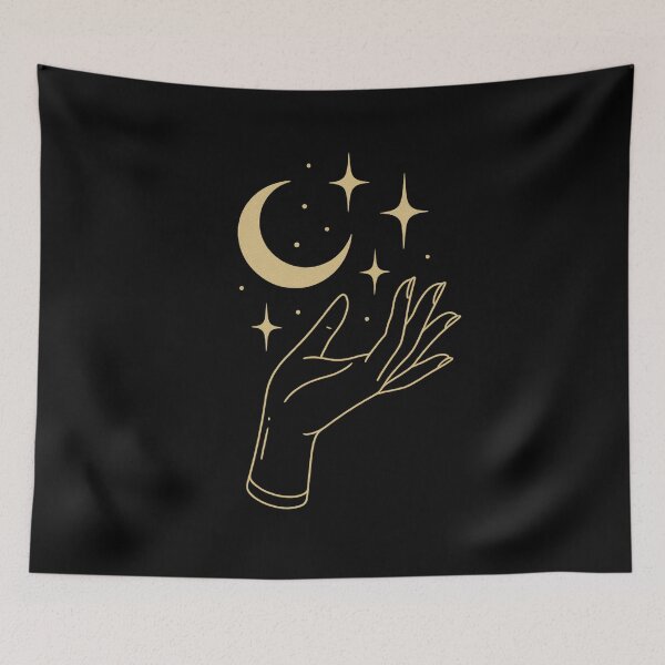 Item preview, “Celestial Touch – Mystical Hand & Stars” designed and sold by DailyVibesCo.