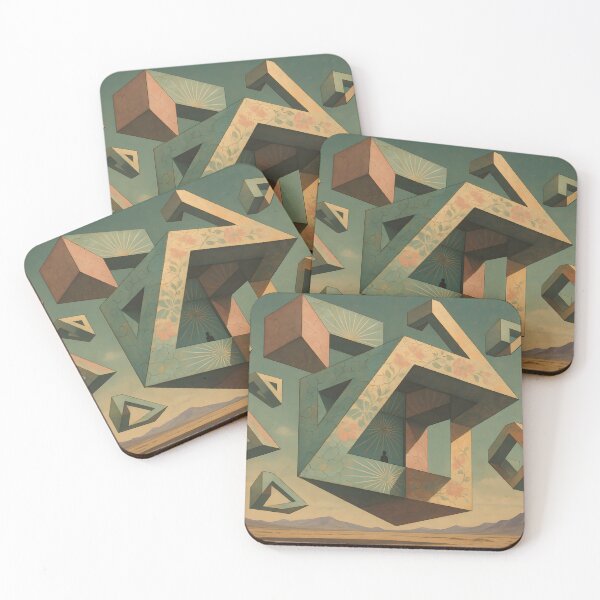 Item preview, Retro Futuristic Desert Landscape  designed and sold by aether-lab.