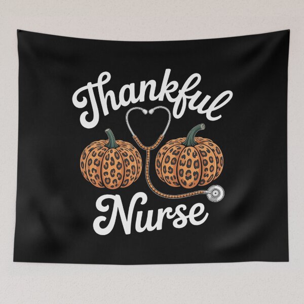 Item preview, Pumpkin Thankful Nurse Thanksgiving Fall designed and sold by aidenpier.