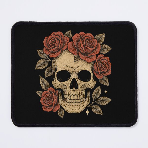 Item preview, “Floral Skull – Beauty in Decay” designed and sold by DailyVibesCo.