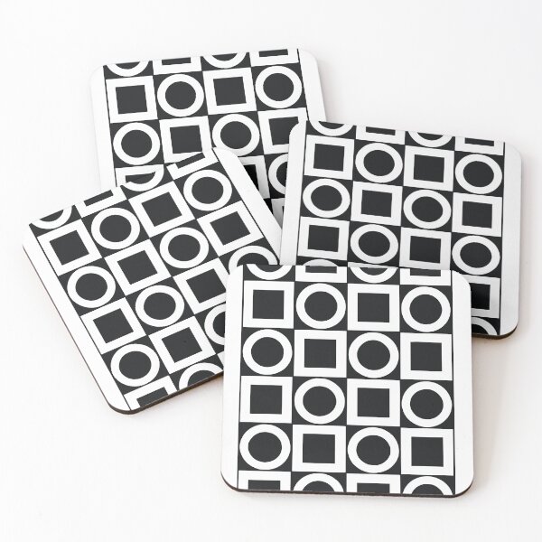 Item preview, Black and White Geometric grid designed and sold by aether-lab.
