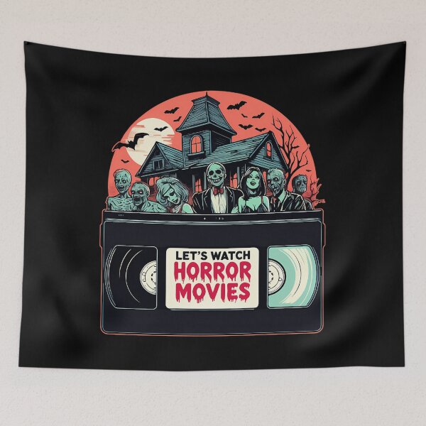 Item preview, Lets Watch Horror Movies Zombies  designed and sold by ElizabethLWeeks.