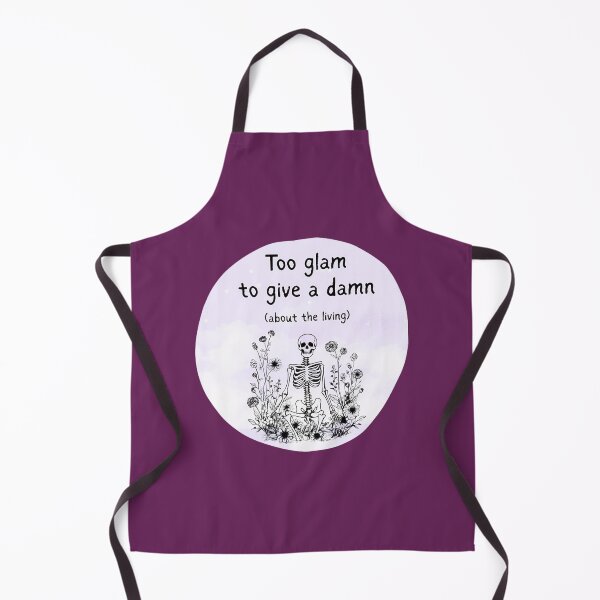 Item preview, Too Glam To Give A Damn Skeleton Floral Design designed and sold by Craig Carey.