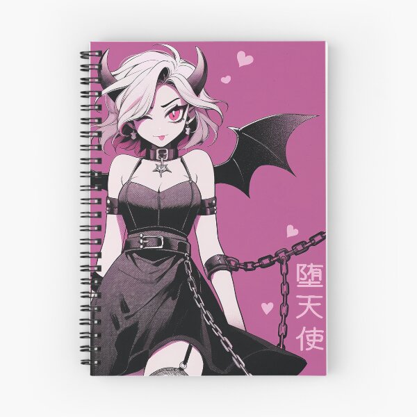 Item preview, Chained Fallen Angel Kanji Anime Girl designed and sold by bubblegoth.