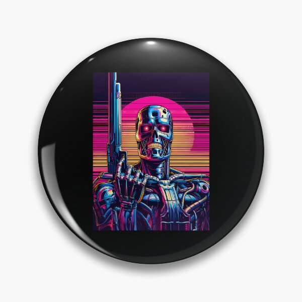 Item preview, Gráfico vectorial de Synthwave Terminator designed and sold by JanetSandstrom.