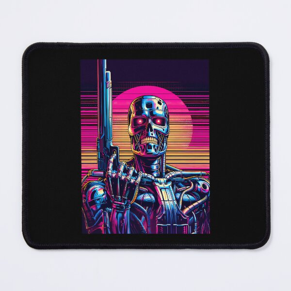 Item preview,  Synthwave Terminator Vector Graphic designed and sold by JanetSandstrom.