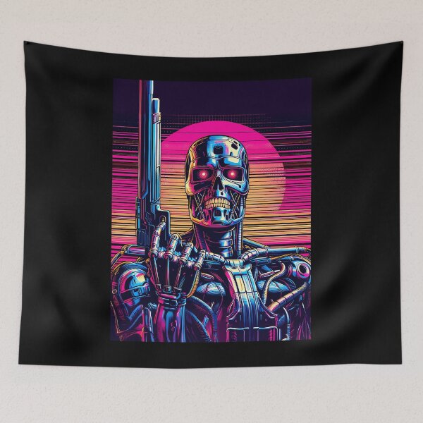 Artikelvorschau, Synthwave Terminator-Vektorgrafik entworfen und verkauft von JanetSandstrom.