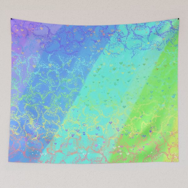 Item preview, Rainbow Heartwaves designed and sold by CatanaDesign.