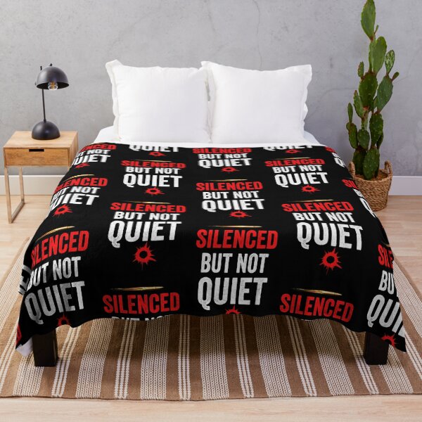Item preview, Silenced But Not Quiet - Black Background Art designed and sold by NaphDesigns.