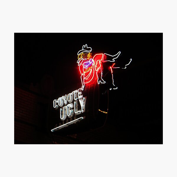 Item preview, Coyote Ugly Neon Sign designed and sold by ATGB-Store.