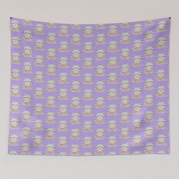 Item preview, Cute Raccoon Eating Trash Dinner designed and sold by Kristina Burgess.