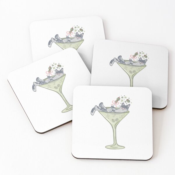 Item preview, Dirty Martini Cat Illustration Bar Cart Decor designed and sold by Richardsonh25.