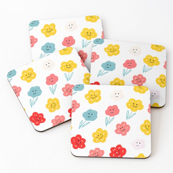 Item preview, Colorful Smiling Flowers designed and sold by trendspatterns.
