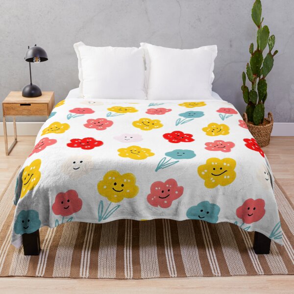 Item preview, Colorful Smiling Flowers designed and sold by trendspatterns.