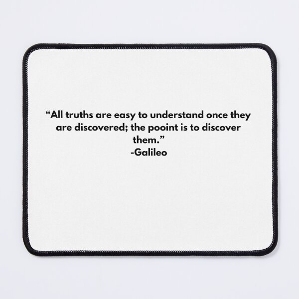 Item preview, Galileo Quote designed and sold by CanvasARTI.