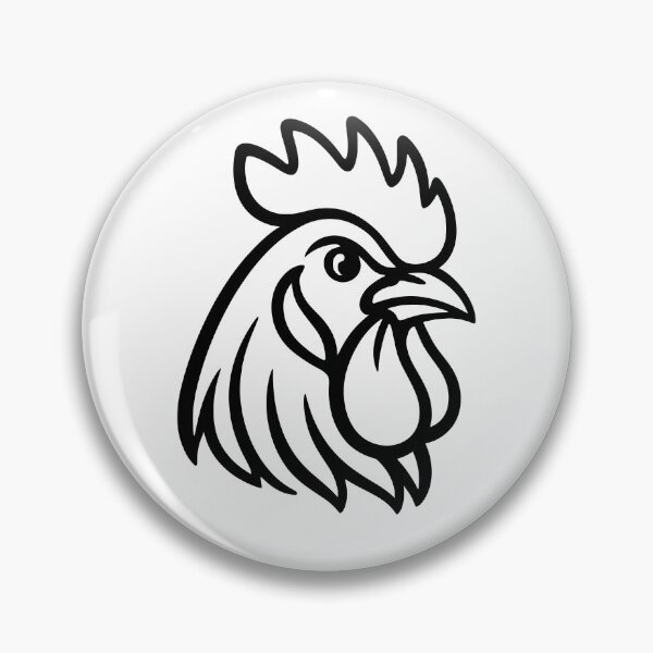 Item preview, Rooster Head in Profile designed and sold by theartfulaspie.