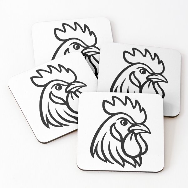 Item preview, Rooster Head in Profile designed and sold by theartfulaspie.