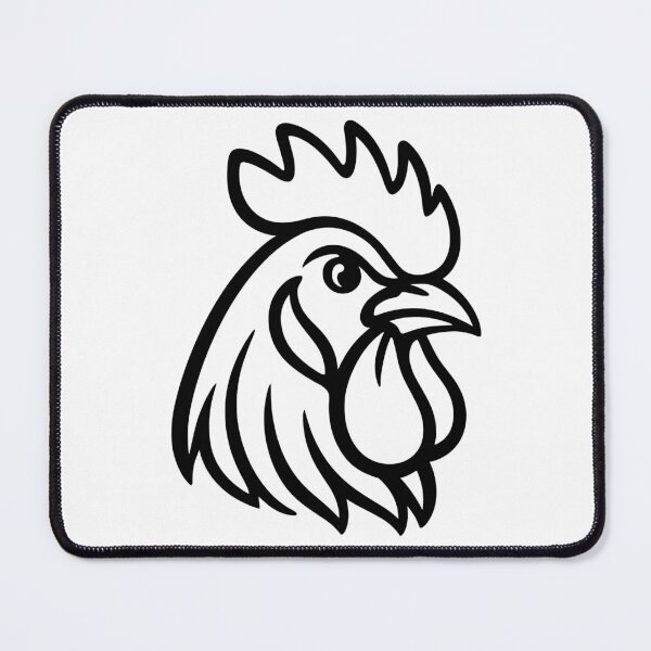 Item preview, Rooster Head in Profile designed and sold by theartfulaspie.