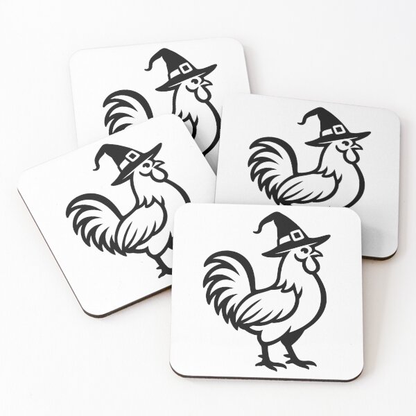 Item preview, Rooster with Witch Hat designed and sold by theartfulaspie.