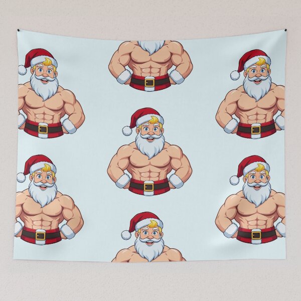 Item preview, Santa Claus bodybuilder designed and sold by Grypis.