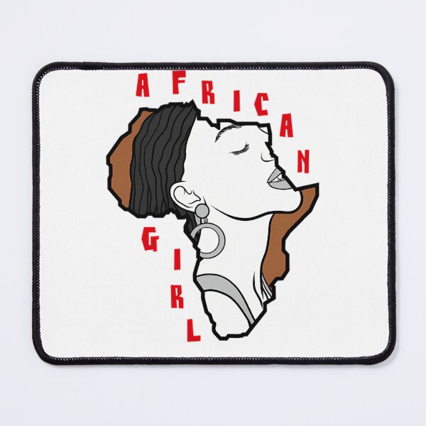 Item preview, Girl In Africa Map designed and sold by AmaaniSisters.