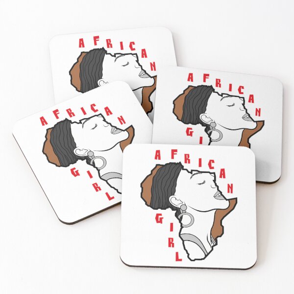 Item preview, Girl In Africa Map designed and sold by AmaaniSisters.