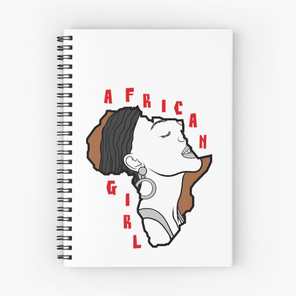 Item preview, Girl In Africa Map designed and sold by AmaaniSisters.