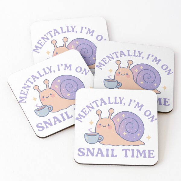Item preview, Mentally I’m On Snail Time Cute Design designed and sold by Vibrantdream.