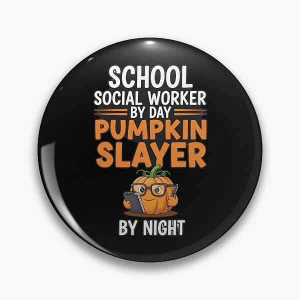 Item preview, School Social Worker Pumpkin Slayer designed and sold by elihletoriong.