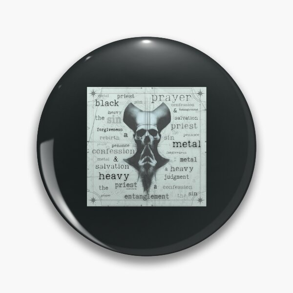 Item preview, Heavy metal, skull sketch artwork, religious accents designed and sold by silent-violin.