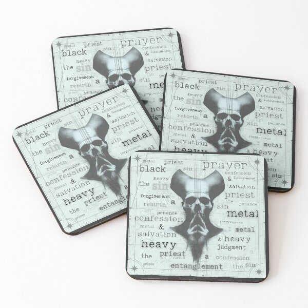 Item preview, Heavy metal, skull sketch artwork, religious accents designed and sold by silent-violin.
