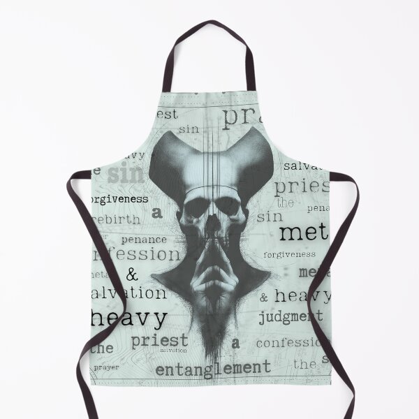Item preview, Heavy metal, skull sketch artwork, religious accents designed and sold by silent-violin.
