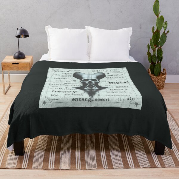Item preview, Heavy metal, skull sketch artwork, religious accents designed and sold by silent-violin.