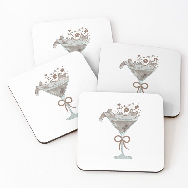 Item preview, Espresso Martini Cat Illustration Bar Cart Decor designed and sold by Richardsonh25.