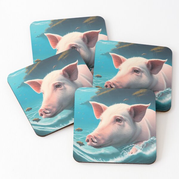 Item preview, Oceanic Oinkers Pigs in the Water designed and sold by JohnsonIndiana.